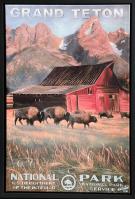 Morning Light Moulton Barn #4/75 by Jennifer Johnson-Prints