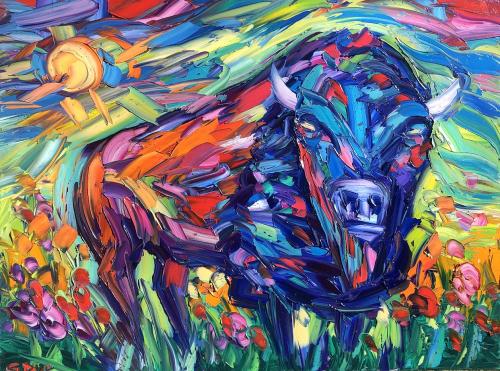 Buffalo Roams by Greg Dye
