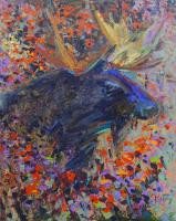 Moose & Poppies by Kira Fercho