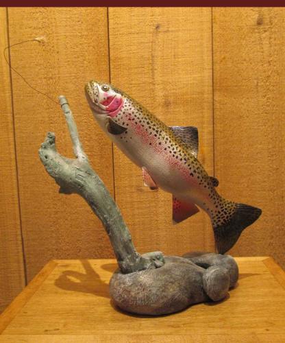 Rainbow Trout Chasing Fly by Thomas J. Radoumis