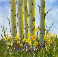 Aspens & Wildflowers by Katherine McNeill